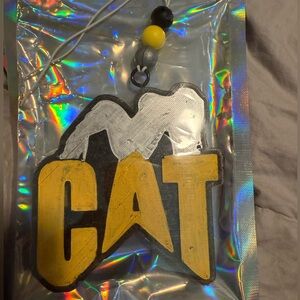 Yellow and Black Cat Hanging Ornament